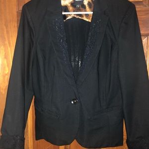 XOXO Blazer with Lace Back XL